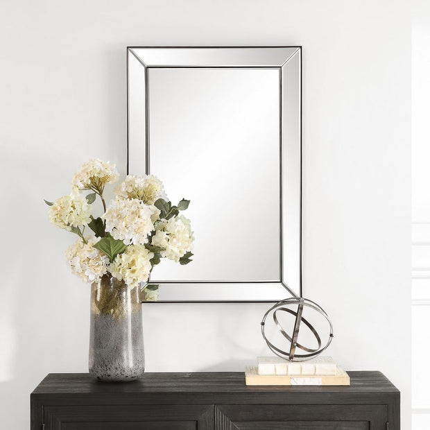 Casa Bella Living Rectangular Thin Inner Edge Beveled Mirror