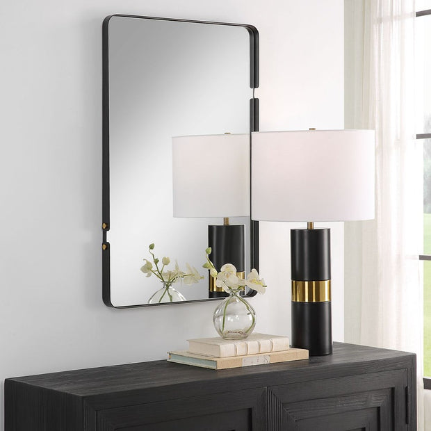 Casa Bella Living Metal Framed Soft Rounded Corners Mirror