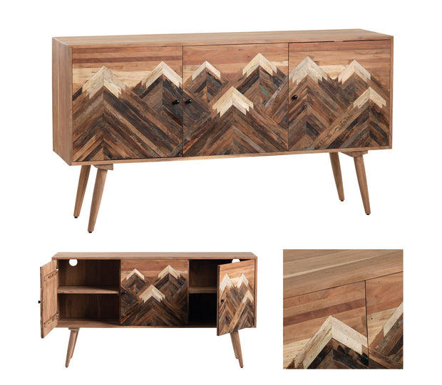 Crestview Collection Sierra Nevada 3- Door Sideboard