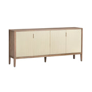 Crestview Collection Montclair Natural Wood Grain 4- Door Sideboard