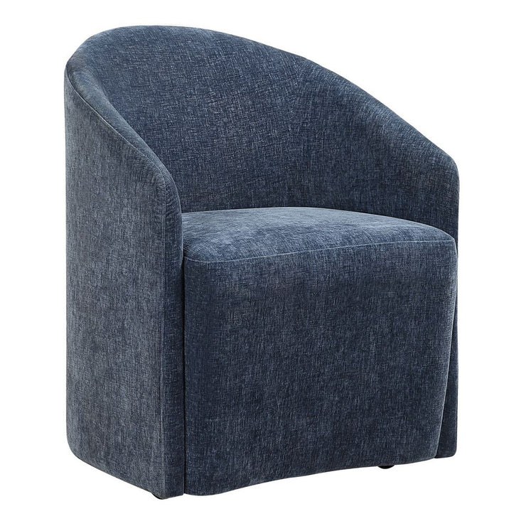Uttermost Harbor Velvet Harbor Blue Dining Chair