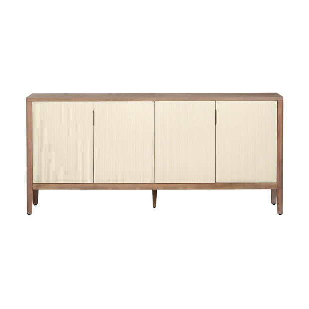 Crestview Collection Montclair Natural Wood Grain 4- Door Sideboard