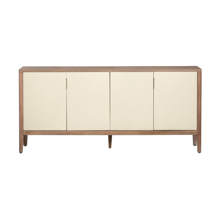Crestview Collection Montclair Natural Wood Grain 4- Door Sideboard