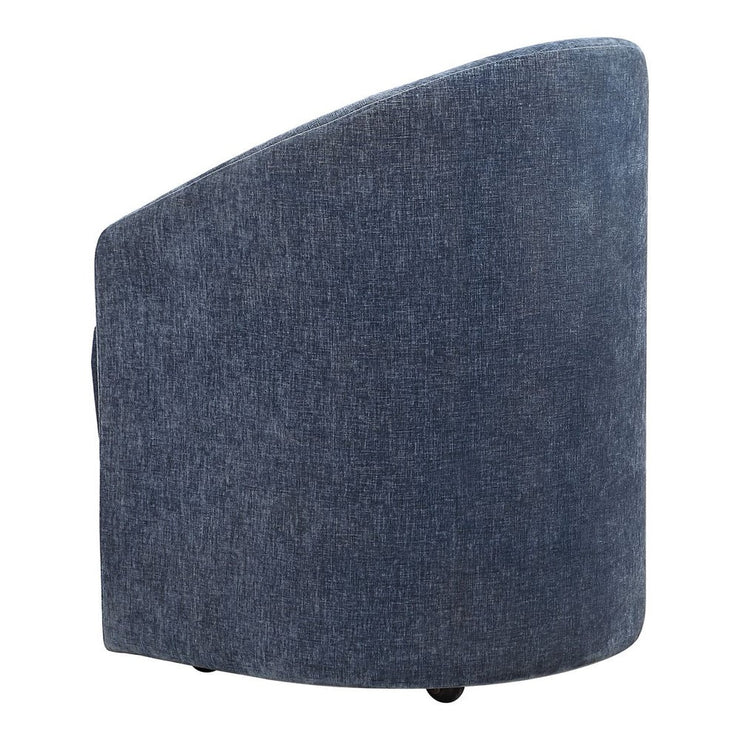 Uttermost Harbor Velvet Harbor Blue Dining Chair