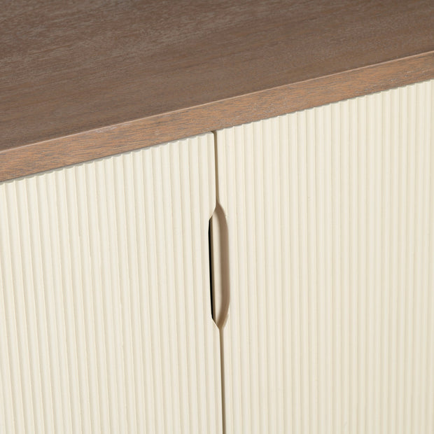 Crestview Collection Montclair Natural Wood Grain 4- Door Sideboard