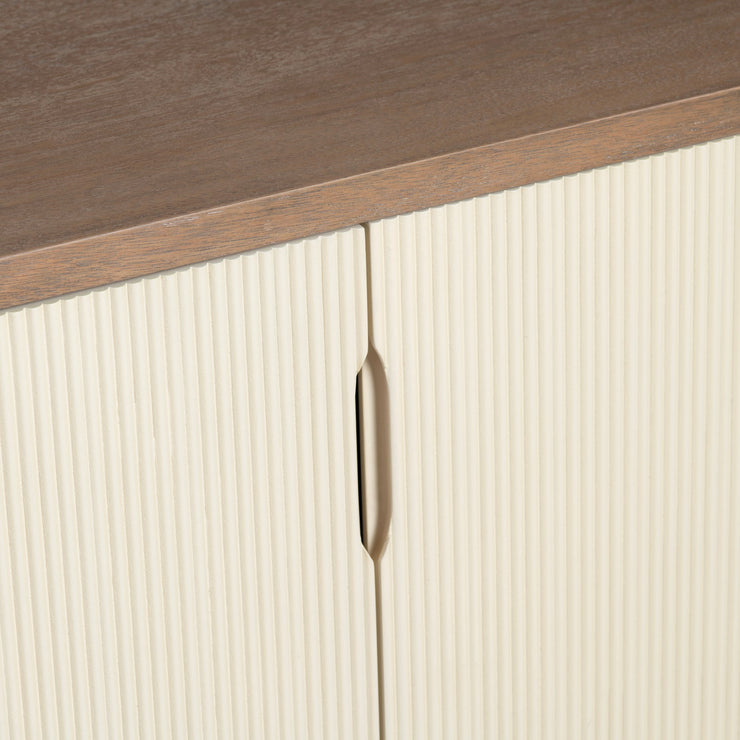 Crestview Collection Montclair Natural Wood Grain 4- Door Sideboard