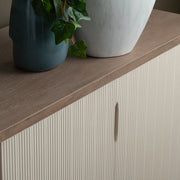 Crestview Collection Montclair Natural Wood Grain 4- Door Sideboard