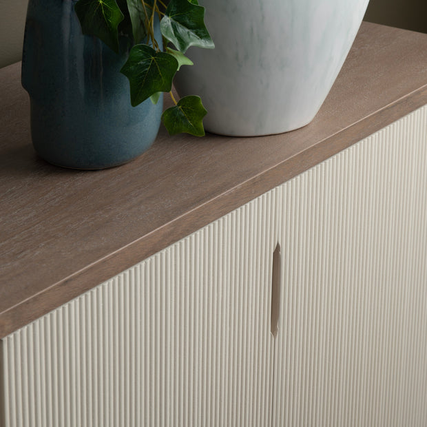 Crestview Collection Montclair Natural Wood Grain 4- Door Sideboard