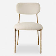 Uttermost Capture Modern White Performance Fabric Dining Chairs Set of 2