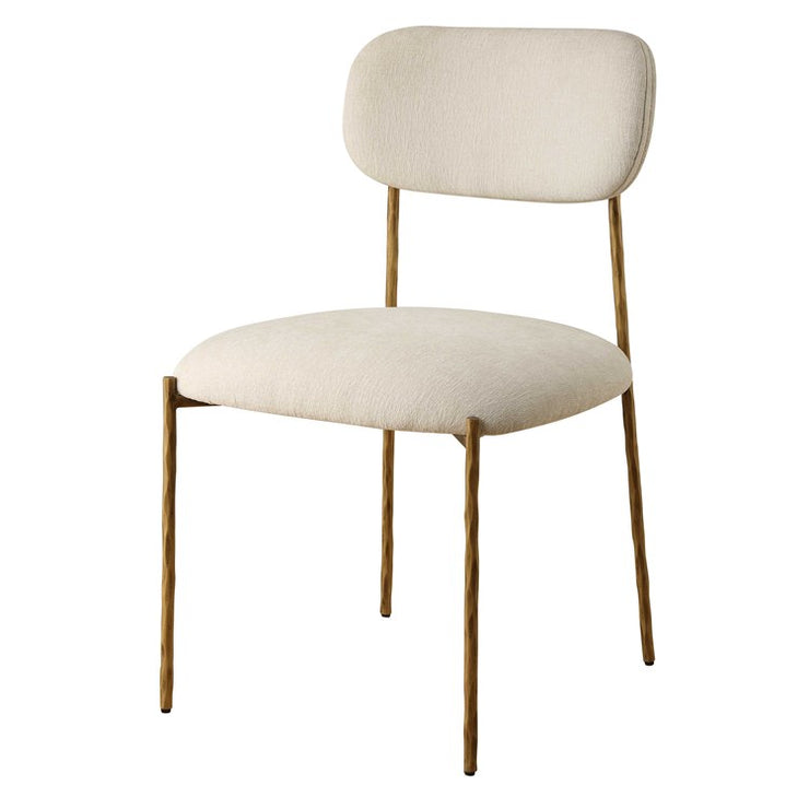 Uttermost Capture Modern White Performance Fabric Dining Chairs Set of 2