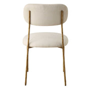 Uttermost Capture Modern White Performance Fabric Dining Chairs Set of 2