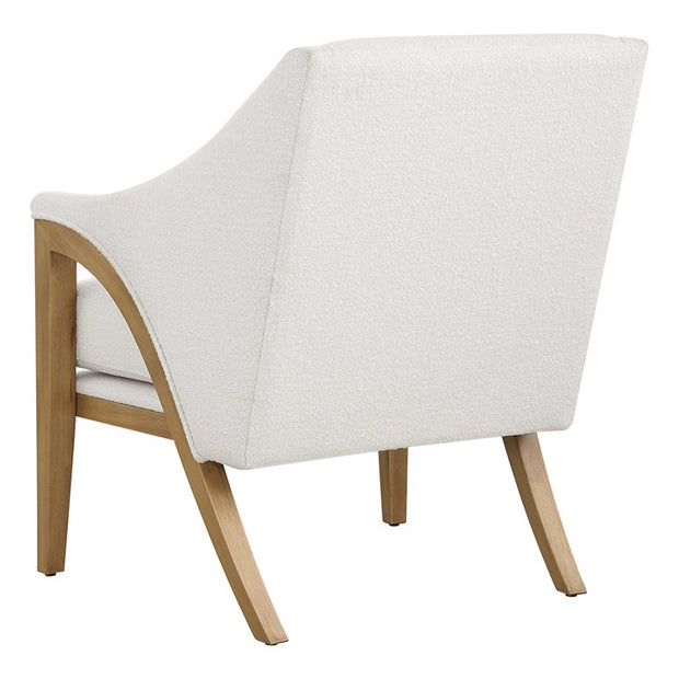 Uttermost Evolve White Sugar Upholstered Accent Chair