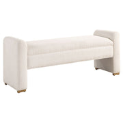 Uttermost Caliste Bench With Textured Ivory Boucle