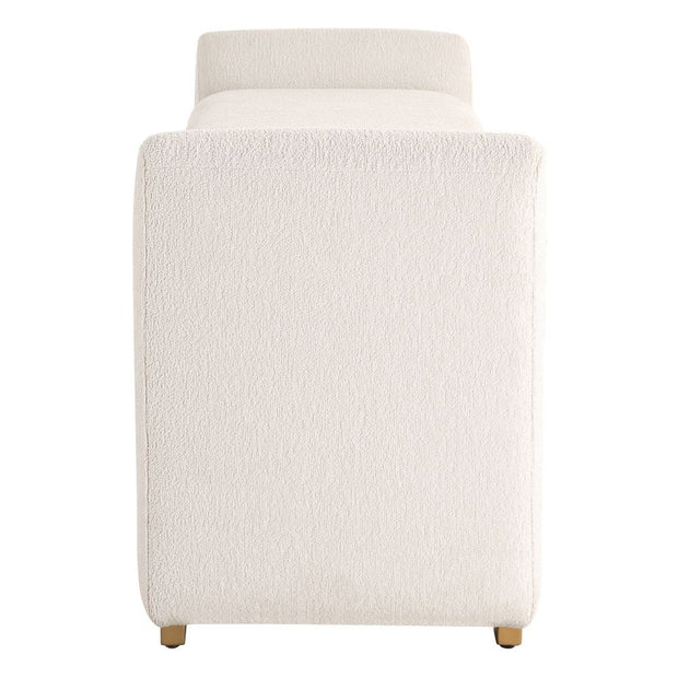 Uttermost Caliste Bench With Textured Ivory Boucle
