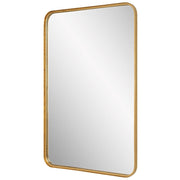 Casa Bella Living Rounded Corners Finished With Gold Leaf Mirror