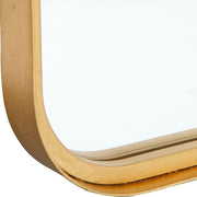 Casa Bella Living Rounded Corners Finished With Gold Leaf Mirror
