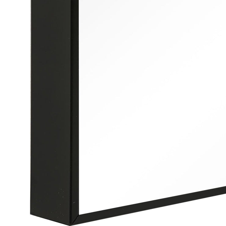 Casa Bella Living Thin Black Framed Classic Modern Mirror