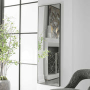 Casa Bella Living Thin Black Framed Classic Modern Mirror