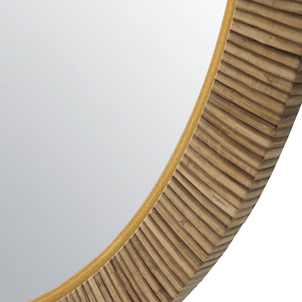Casa Bella Living Relaxing Round Rattan Look Alike Mirror