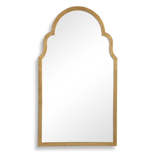 Casa Bella Living Beautiful Arched Top Finished With Gold Leaf Mirror