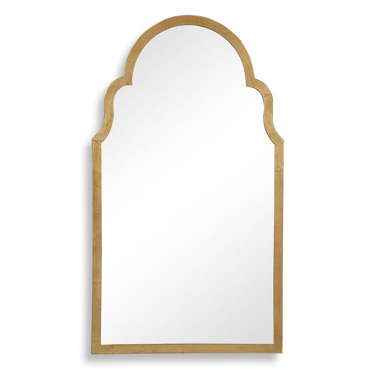 Casa Bella Living Beautiful Arched Top Finished With Gold Leaf Mirror