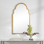 Casa Bella Living Beautiful Arched Top Finished With Gold Leaf Mirror