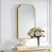 Casa Bella Living Curved Corners Gold Leaf Mirror