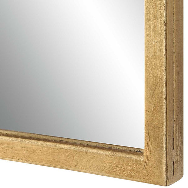 Casa Bella Living Curved Corners Gold Leaf Mirror