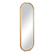 Casa Bella Living Elegant Curved Corners With Metallic Gold Leaf Frame Mirror