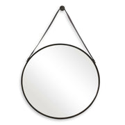 Casa Bella Living Antique Bronze Thick Framed Round Mirror