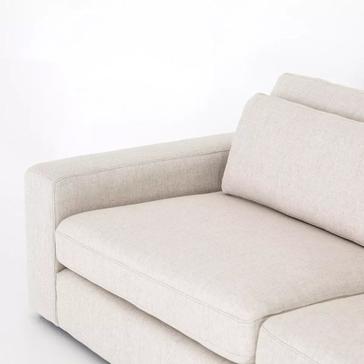 Four Hands Bloor 5 Piece Modular Deep Seating Sectional ~ Essence Natural Upholstered Woven Fabric