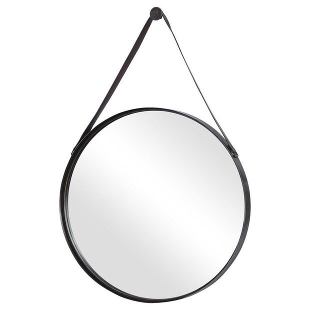Casa Bella Living Antique Bronze Thick Framed Round Mirror