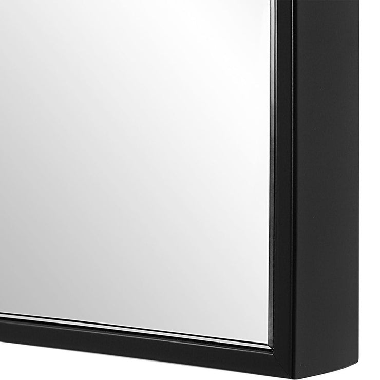Casa Bella Living Thin Black Framed Contemporary Mirror