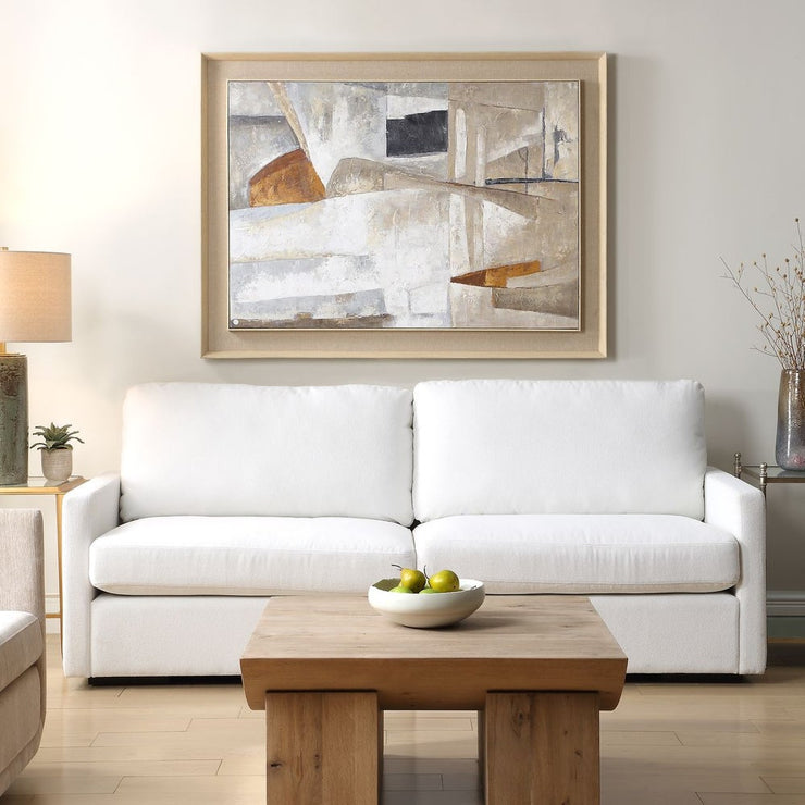 Uttermost Hide & Seek Hand Painted Canvas With Natural Wood Frame