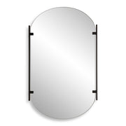Casa Bella Living Modern Satin Black Mirror