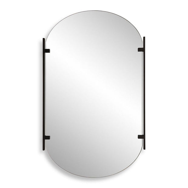 Casa Bella Living Modern Satin Black Mirror