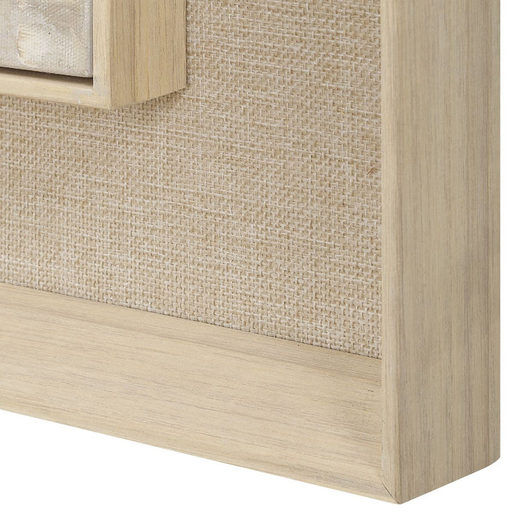 Uttermost Hide & Seek Hand Painted Canvas With Natural Wood Frame