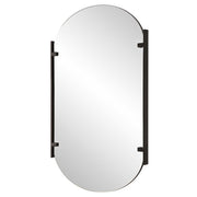 Casa Bella Living Modern Satin Black Mirror