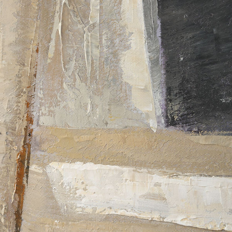 Uttermost Hide & Seek Hand Painted Canvas With Natural Wood Frame