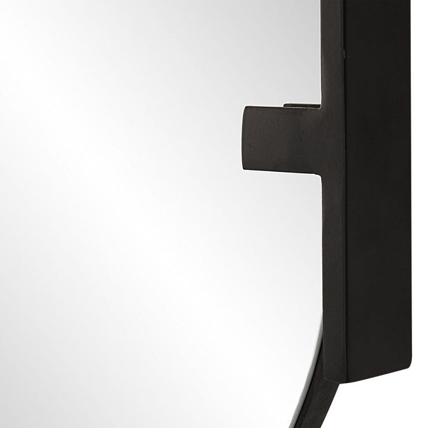 Casa Bella Living Modern Satin Black Mirror
