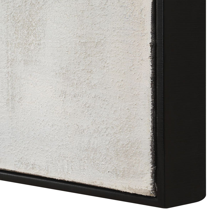 Uttermost Folding Time Black And White Framed Canvas