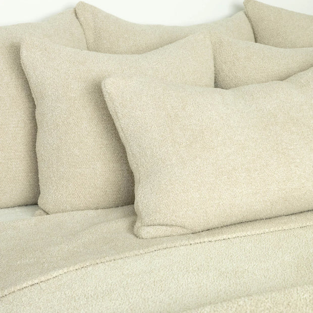 Kashwere Ultra Plush Linen and Desert Dune Fleck 16x28 Pillow with Plush Insert