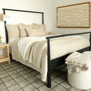 Kashwere Ultra Plush Linen and Desert Dune Fleck Oversized Dream Plush King Blanket
