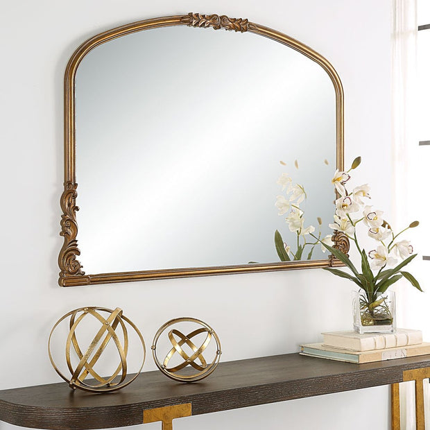 Casa Bella Living Antique Gold Baroque Mirror