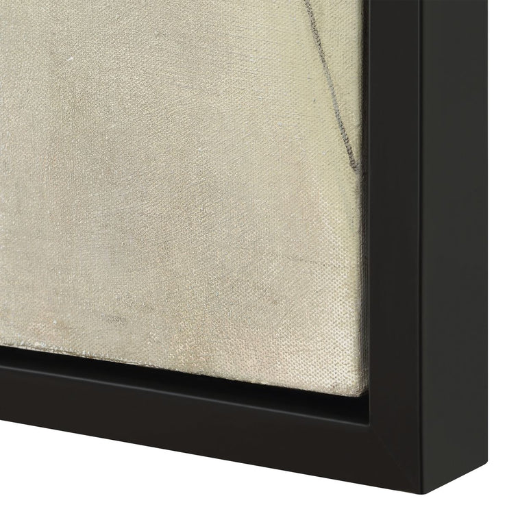 Uttermost Fair Trade Modern Hand Painted Canvas With Black Frame