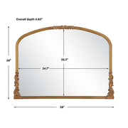Casa Bella Living Antique Gold Baroque Mirror