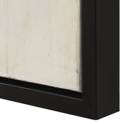 Uttermost Western Hemisphere Modern Hand Painted Canvas With Black Gallery Frame