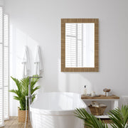 Casa Bella Living Natural Looking Rattan Framed Mirror