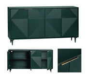 Crestview Collection Evergreen Four Door Sideboard