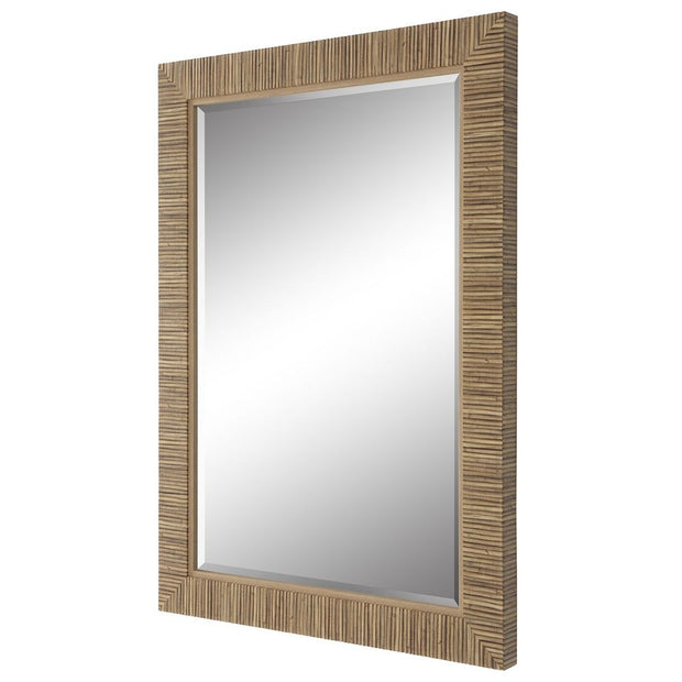Casa Bella Living Natural Looking Rattan Framed Mirror
